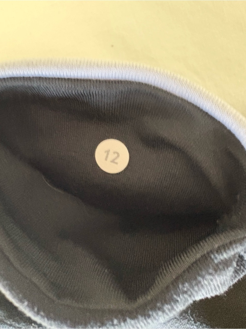 Vintage Lululemon Astro Pants Black Grey Stripe Waistband - Size 12 - Picture 8 of 10